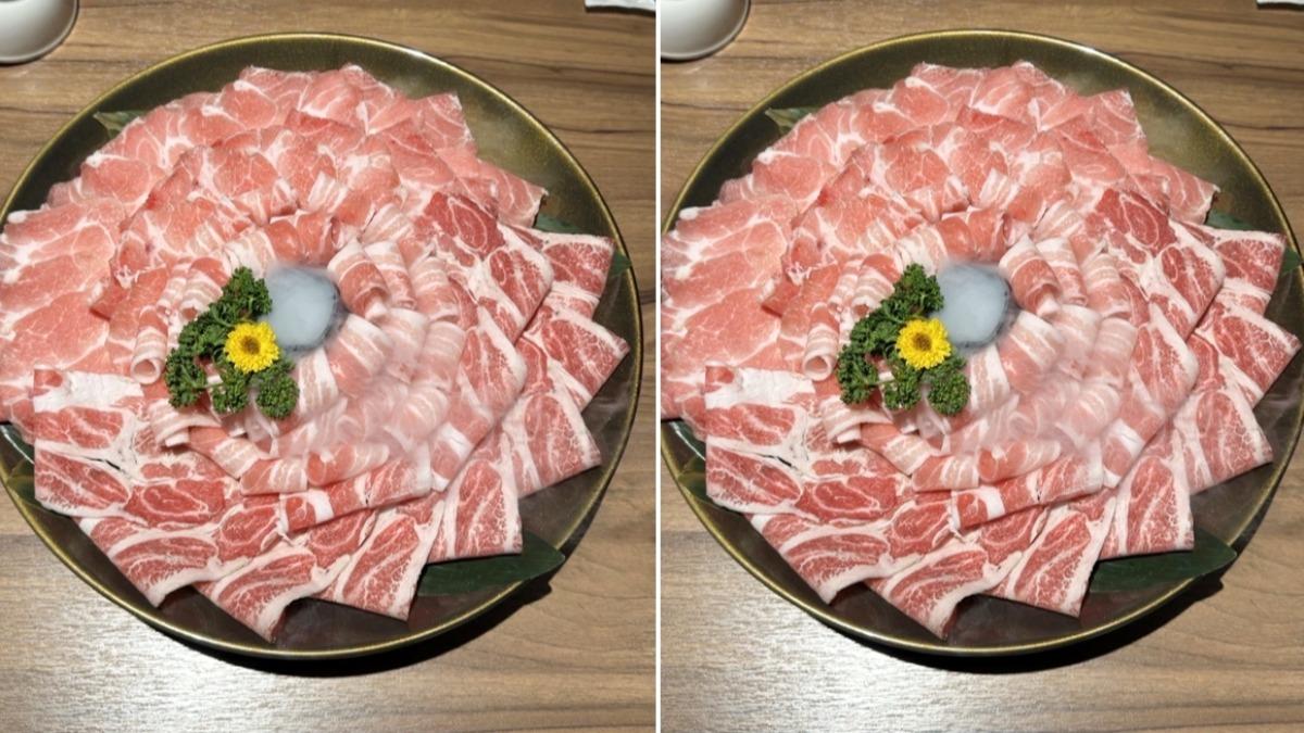 「三隻小豬」(688元,份)有伊比利豬、梅花豬肉和五花豬肉,同樣是20盎司的豪華分量。(圖/泰滾)