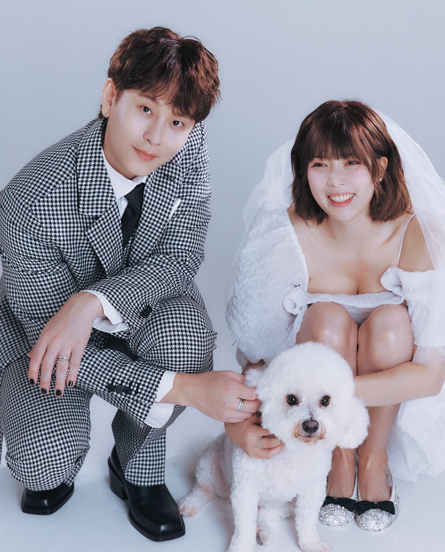 龍俊亨、金泫雅去年結婚。(圖/翻攝自泫雅IG)