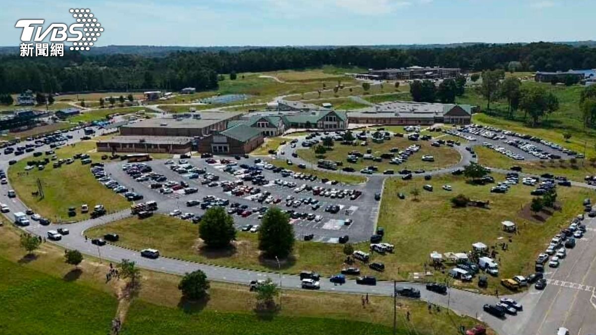 美國阿巴拉契中學(Apalachee High School)。(圖/達志影像美聯社)