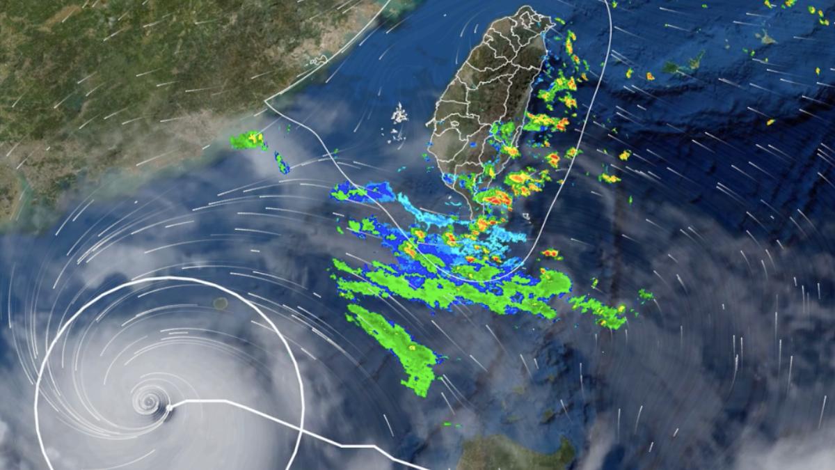 天氣/摩羯升級強颱!外圍環流「2縣市」大雨特報 最新路徑曝
