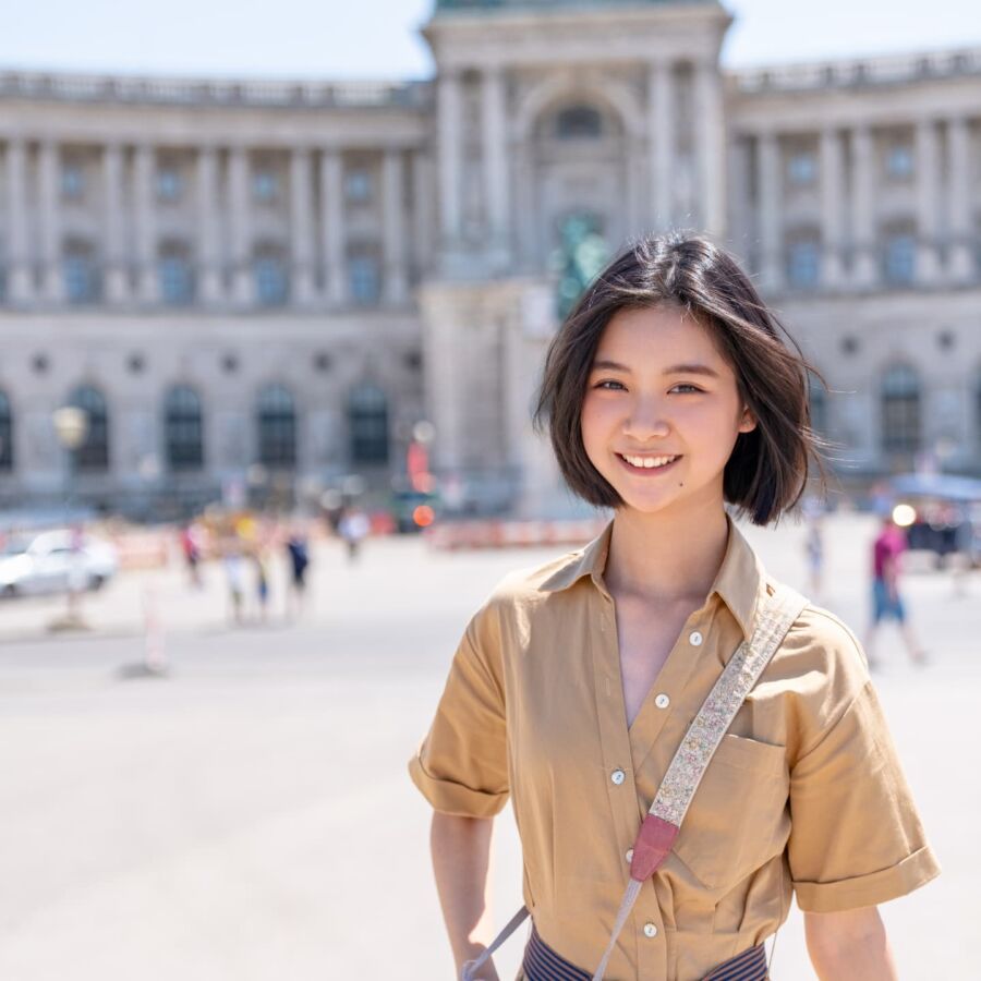 圖/曾主演《我們與惡的距離》的童星喬喬,近期赴歐洲旅行。(圖/翻攝喬喬臉書)