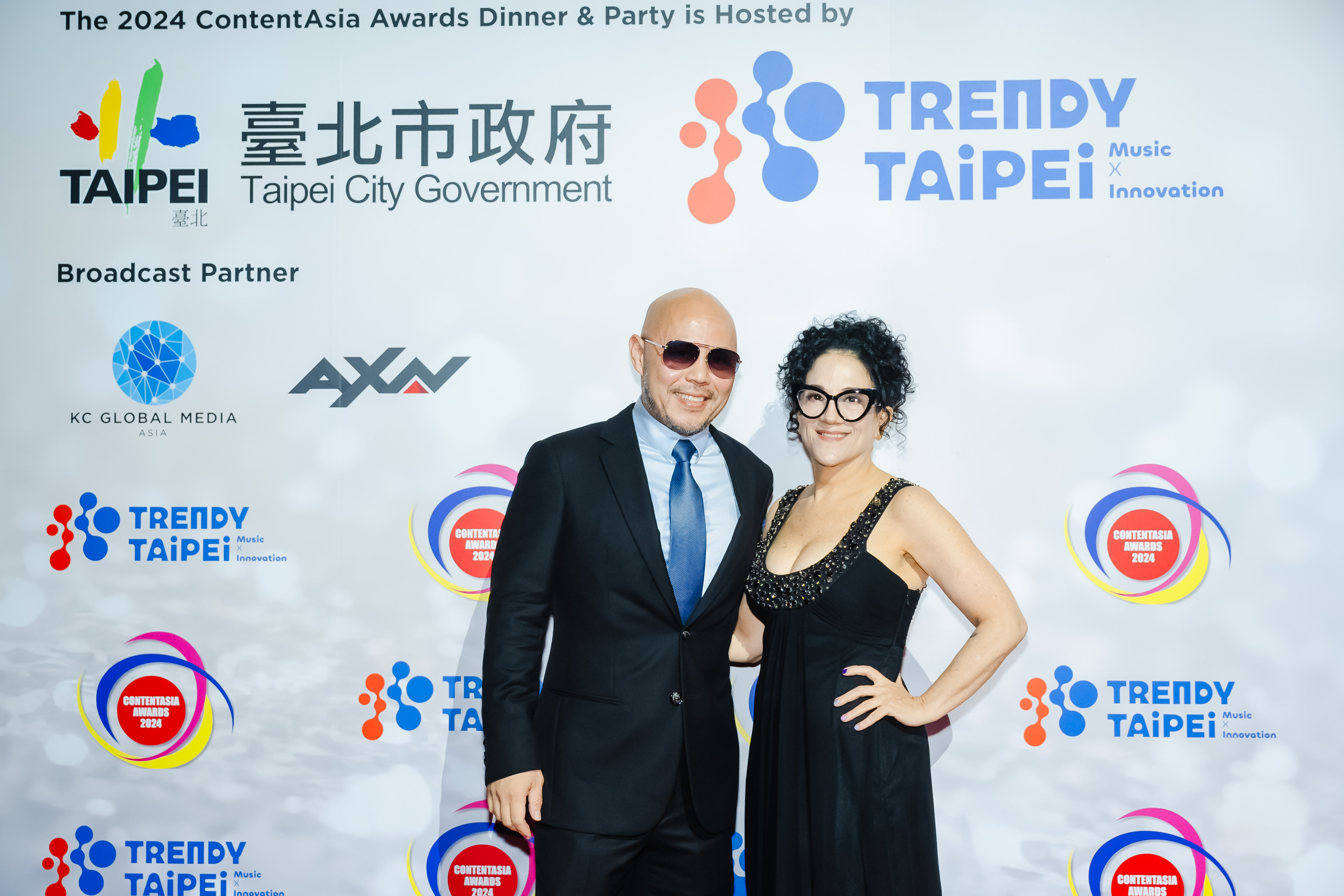 KC Global Media Co-Founder, President and CEO 錢宗祺,亞洲影視內容大獎的主席 Janine Stein(右)。(圖/ ContentAsia提供)