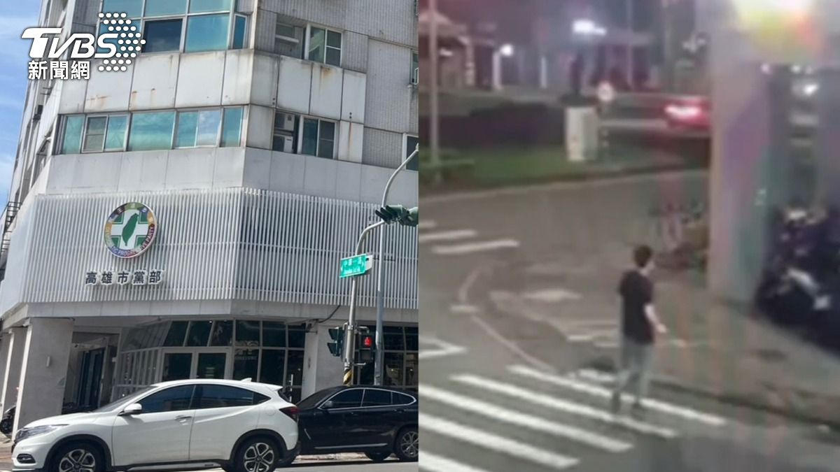 快訊/柯文哲才被羈押!民進黨高雄黨部遇蛋洗 他丟完就跑