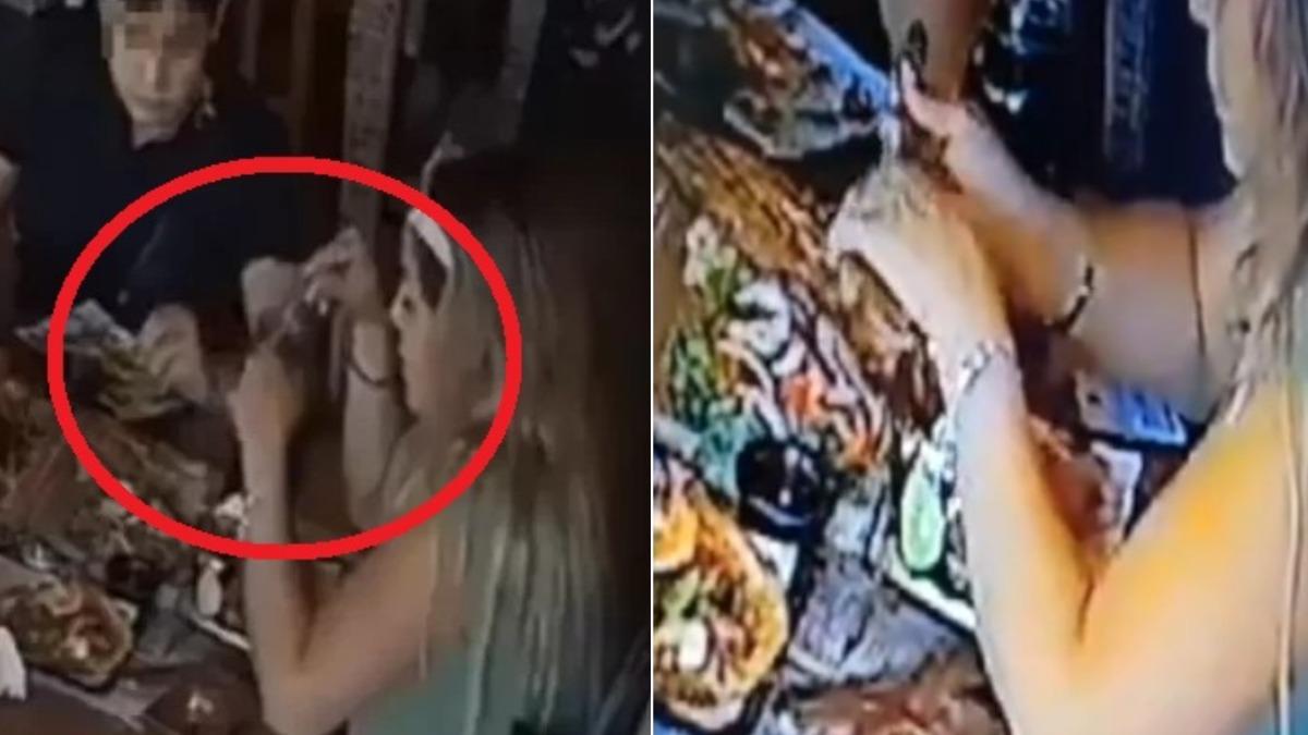 有片/墨國女「自備蟑螂」騙吃霸王餐!噁爛手法全被監視器抓包