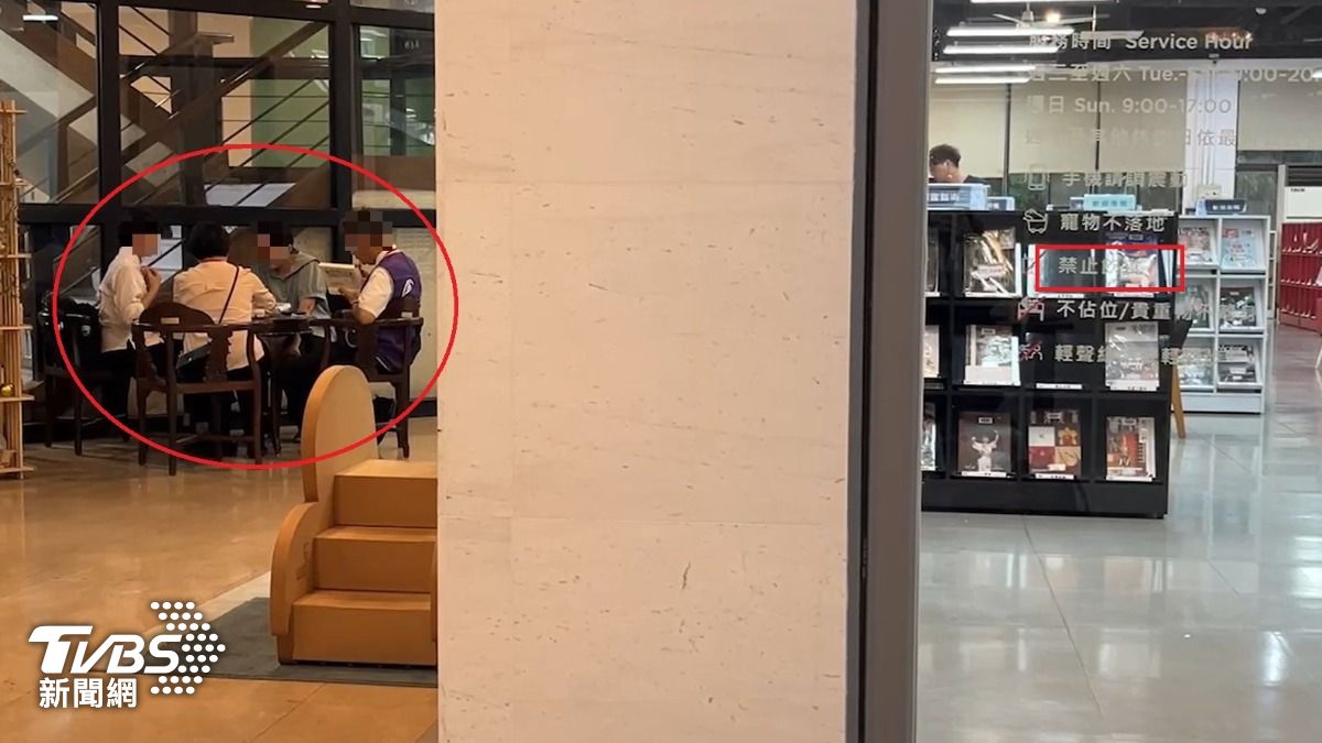 獨/管理員竟認可!雲林最美圖書館「集體嗑便當 」 民眾搖頭