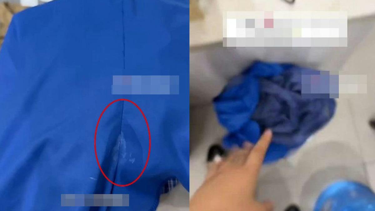 陸客人疑未穿內褲試穿!短褲噁留「白色液體」 網吐爆:排卵期來了