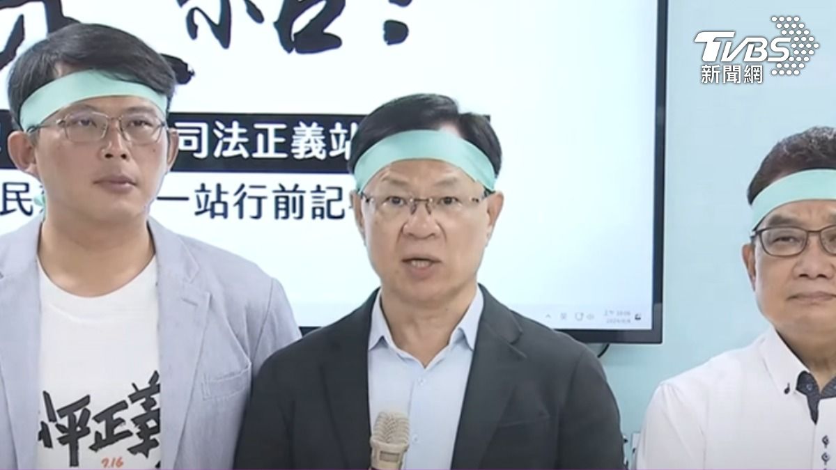 民眾黨立委張啓楷痛批,「我們不滿綠色恐怖、民主退步」。(圖/TVBS)