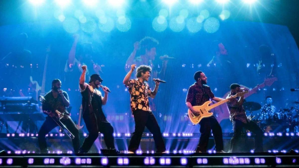 Bruno Mars降臨高雄開唱。(圖/Live Nation Taiwan 提供)