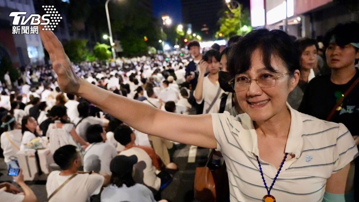 柯文哲胞妹柯美蘭。(圖/區國強攝)