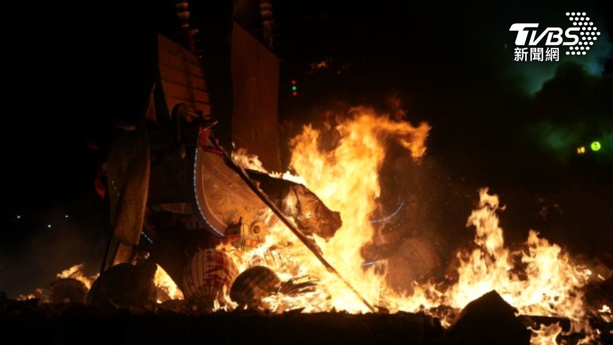 小琉球迎王祭即將落幕。（圖／中央社）