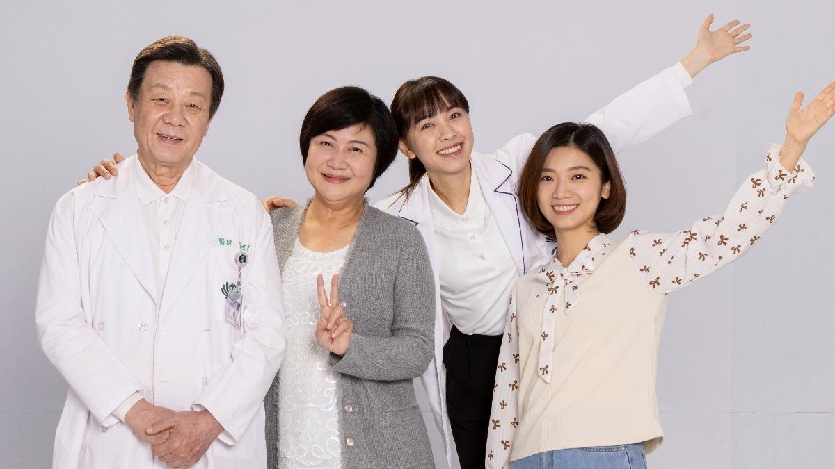 寇世勳(左起)、崔佩儀、林玟誼、傅小芸主演《你好,我是誰2》。(圖/大愛提供)