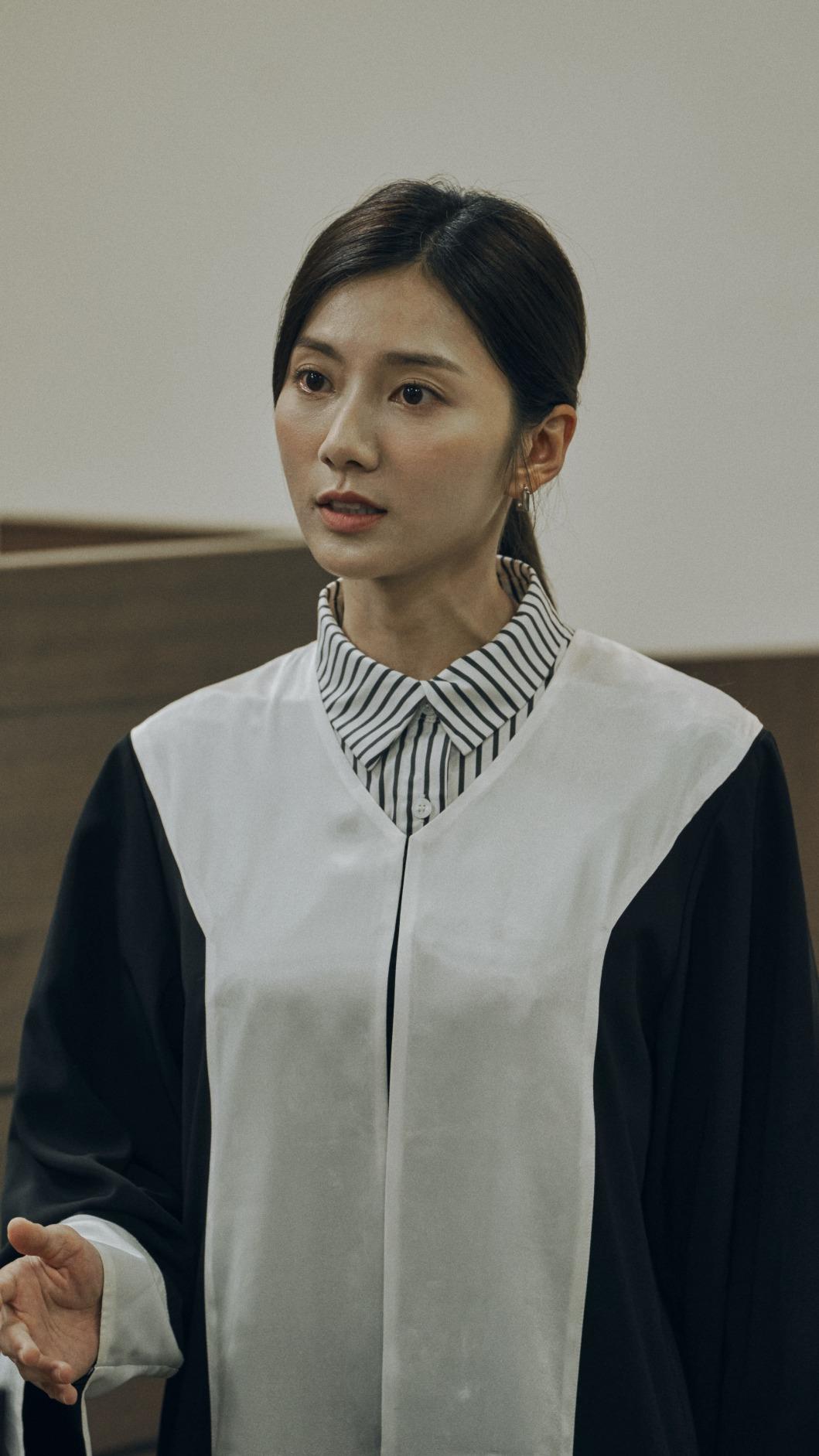 蔡黃汝在法庭為了正義辯護。(圖/華視提供)