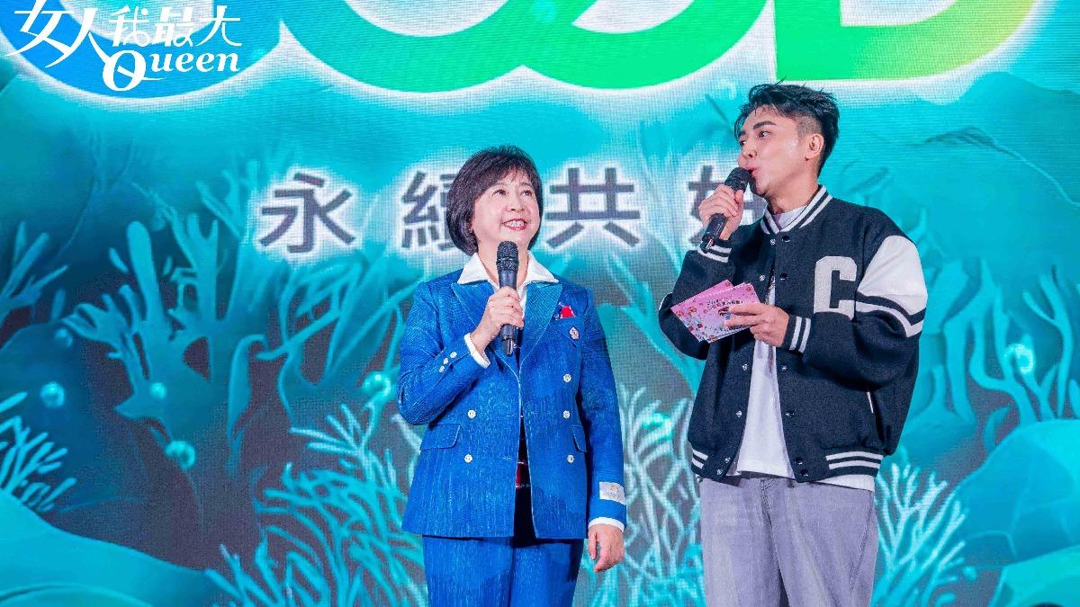 TVBS永續大使莊開文與主持人張柏謙對談。（圖／TVBS）