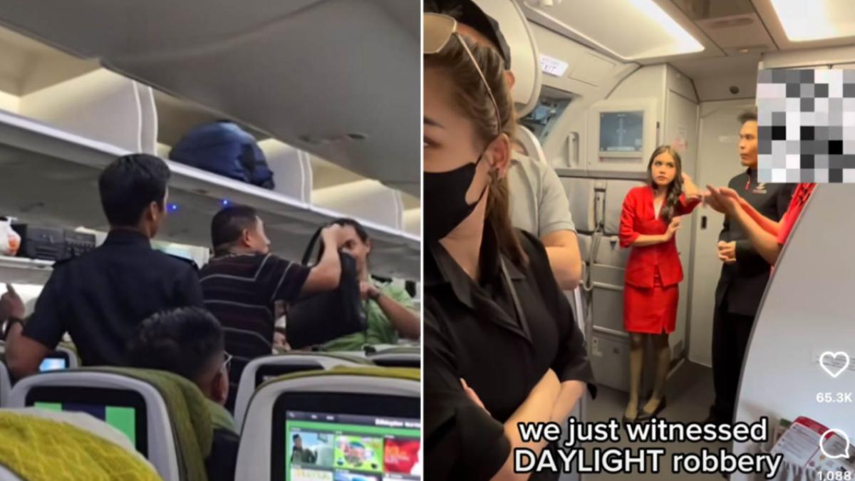 男試圖偷竊被趕下飛機。(圖/翻攝自 Tiktok@keigenstar)