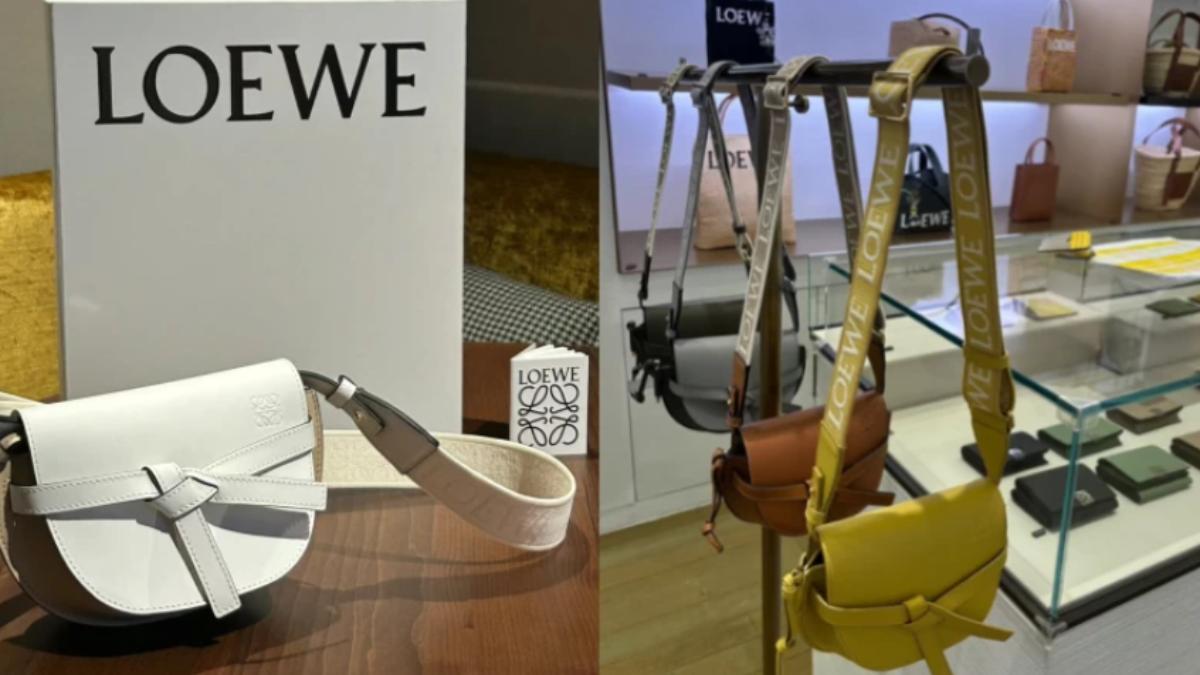 桃機Loewe免稅店買Gate手袋比日本便宜。(圖/翻攝自小紅書@Sy、倩仔很忙?)