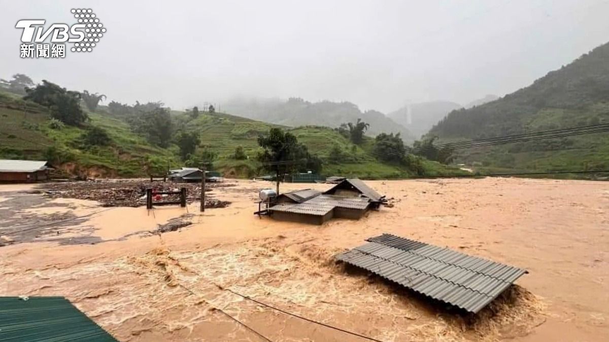 「30年最強颱」摩羯襲越南！村莊瞬間消失　山洪、豪雨釀152死