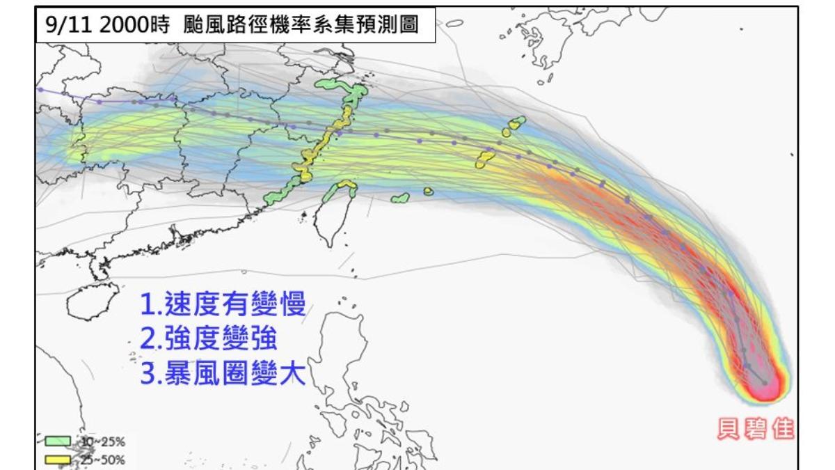 天氣/颱風貝碧佳速度變慢!今恐增強至中颱 專家曝3關鍵變數