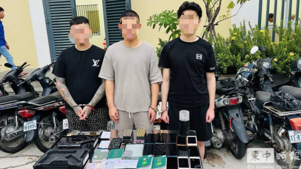 3名20多歲的台灣男子的長相和年齡,全被柬埔寨警方公開。(圖/翻攝自柬中時報)