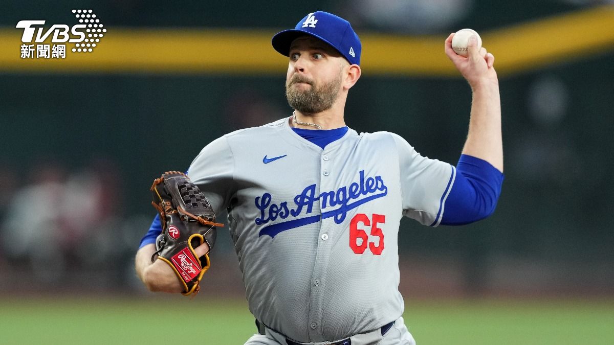 派克斯頓交易大限前效力於道奇,並留下8勝2敗的成績單。(圖/達志影像路透社)