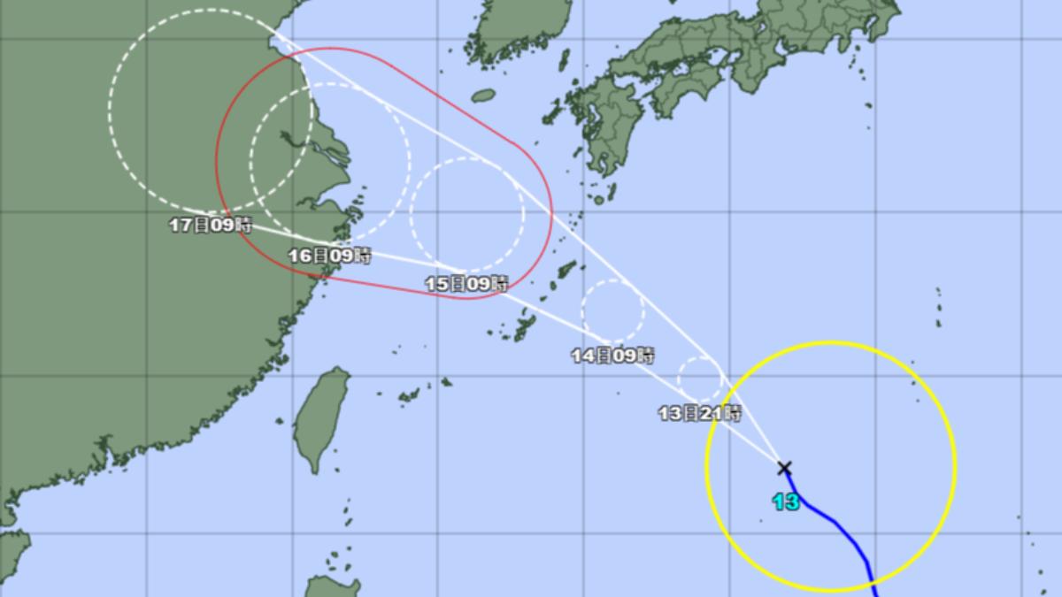 颱風貝碧佳14日衝沖繩「8航班停駛」 日本氣象廳:恐伴大暴雨