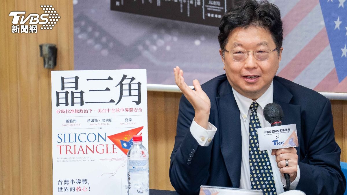 科克蘭資本董事長楊應超,座談會中,針對台積電赴美設廠,發表自身觀點。(圖/TVBS)