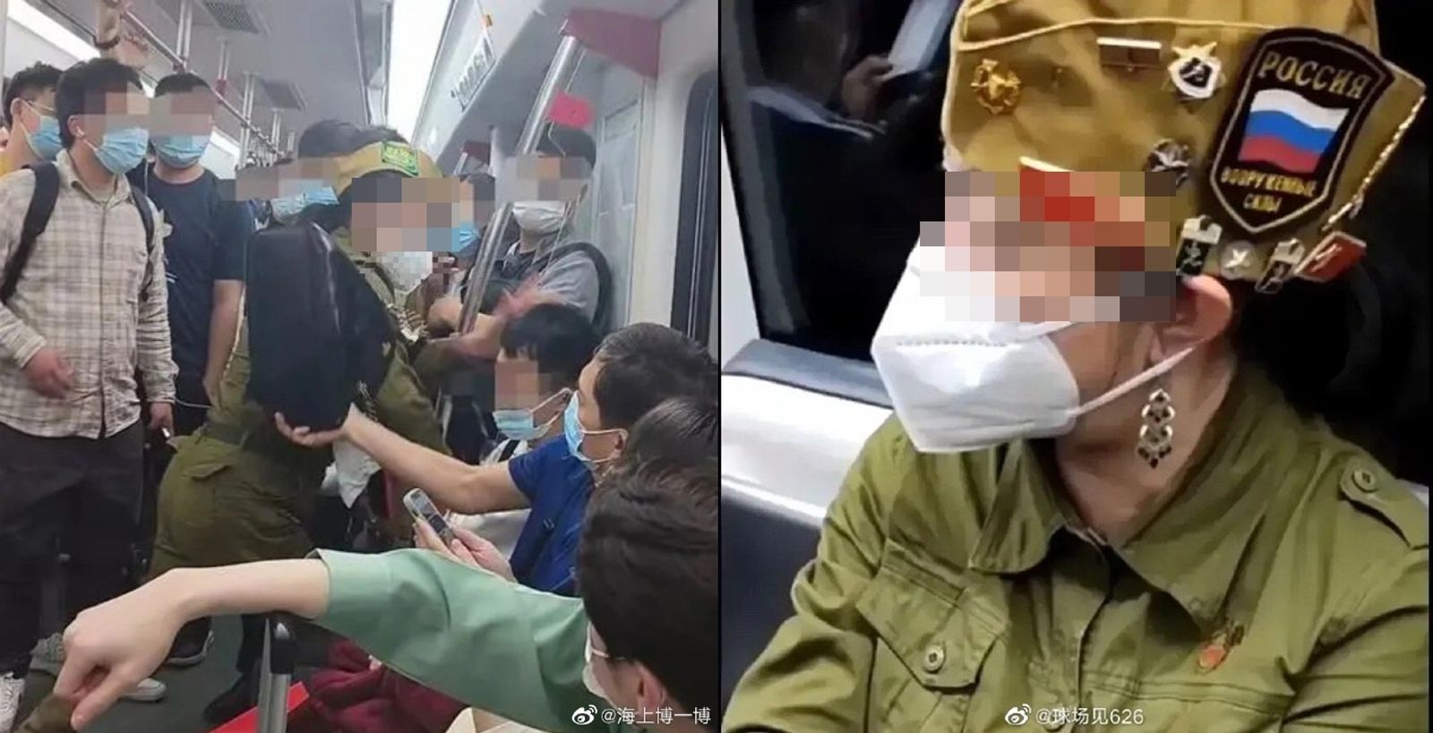 年輕人不讓座!軍裝大媽廣州地鐵揮拳狂揍 身份遭起底竟是女大亨