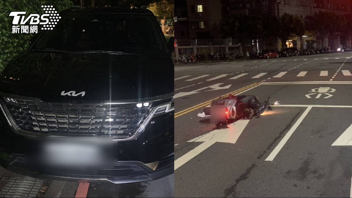 有片/台中深夜警匪追逐!男闖紅燈撞倒2人 落跑辯「趕拿月餅」