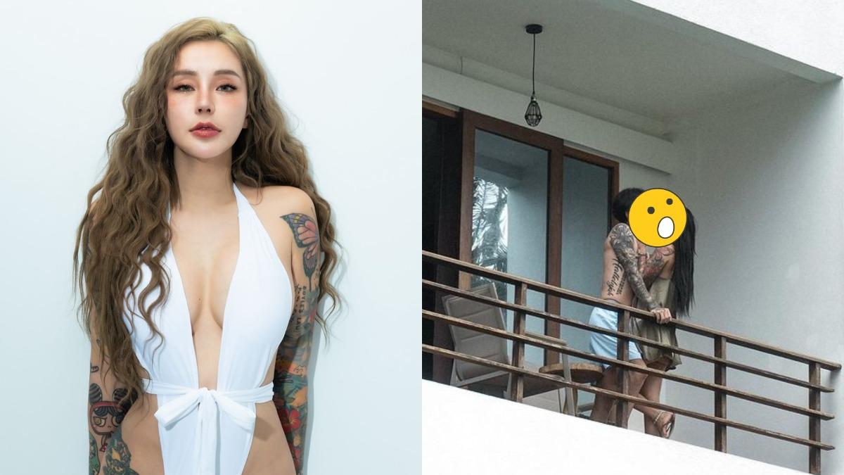 梁云菲被偷拍!在馬爾地夫「飯店陽台濕吻男友」還喊:狗仔前途光明