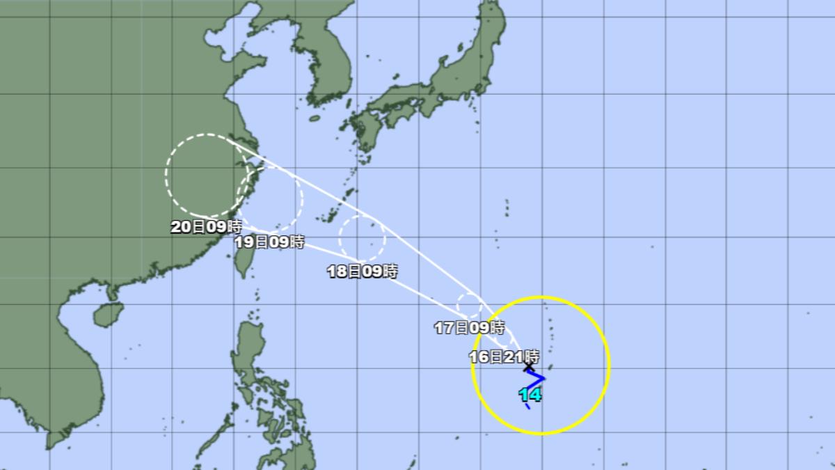 日本氣象廳:颱風葡萄桑19日最靠近台灣 蘇力恐接力成颱最新路徑曝