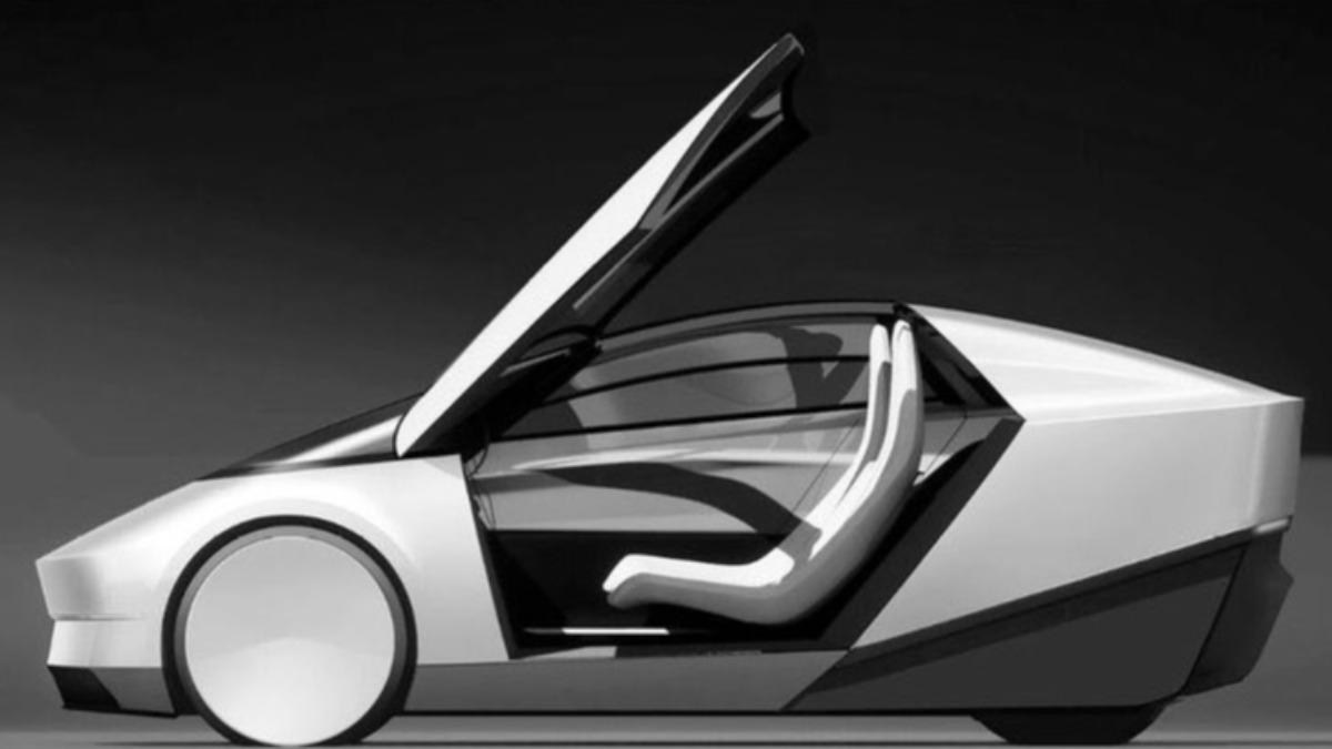 特斯拉先前釋出的無人小黃Robotaxi設計示意圖。(圖/翻攝自X @TeslaNewswire)