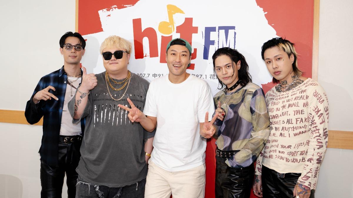 TRASH上Bryan(中)節目。(圖/Hit Fm聯播網提供)