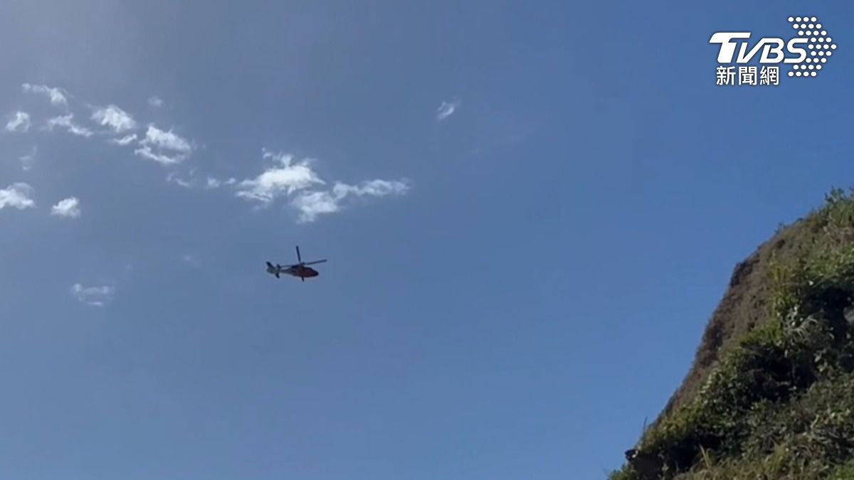 海巡署進行路、海、空搜索。(圖/TVBS)