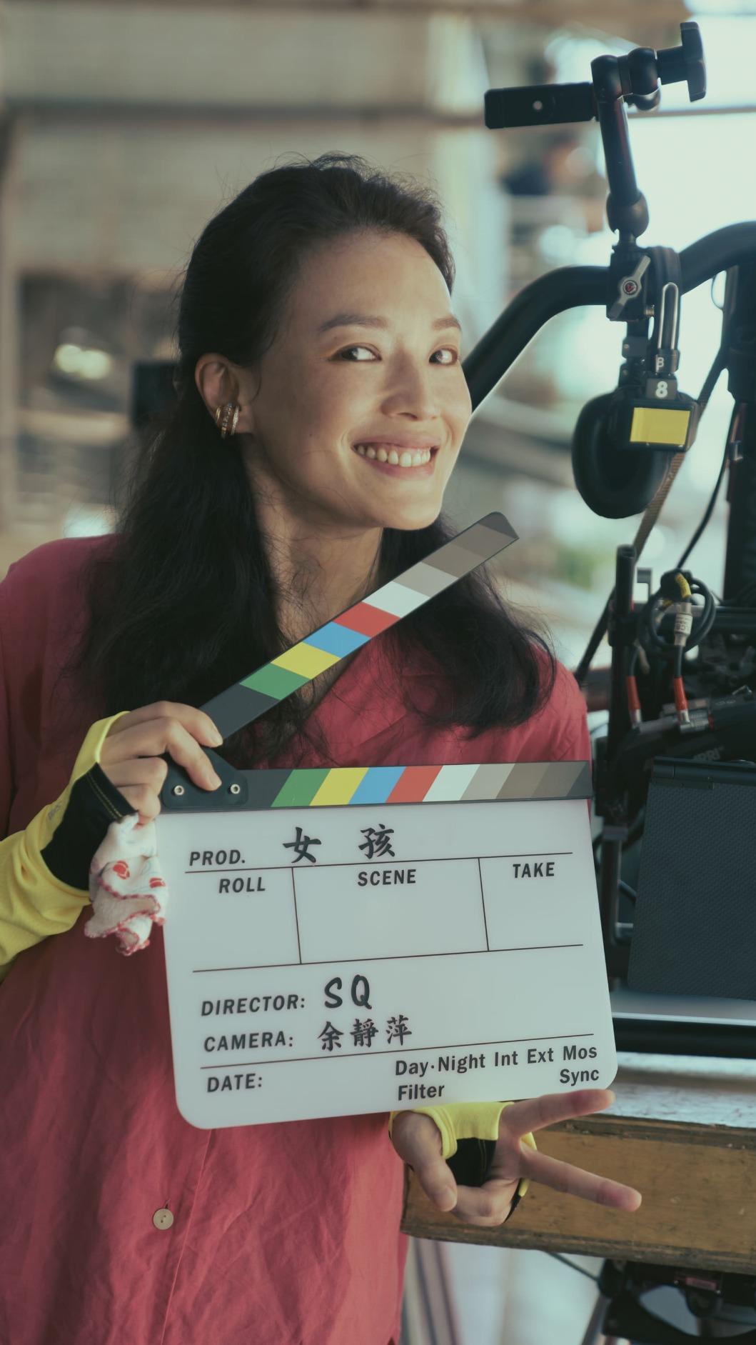 舒淇當導演在片場工作的美照曝光。(圖/甲上提供)