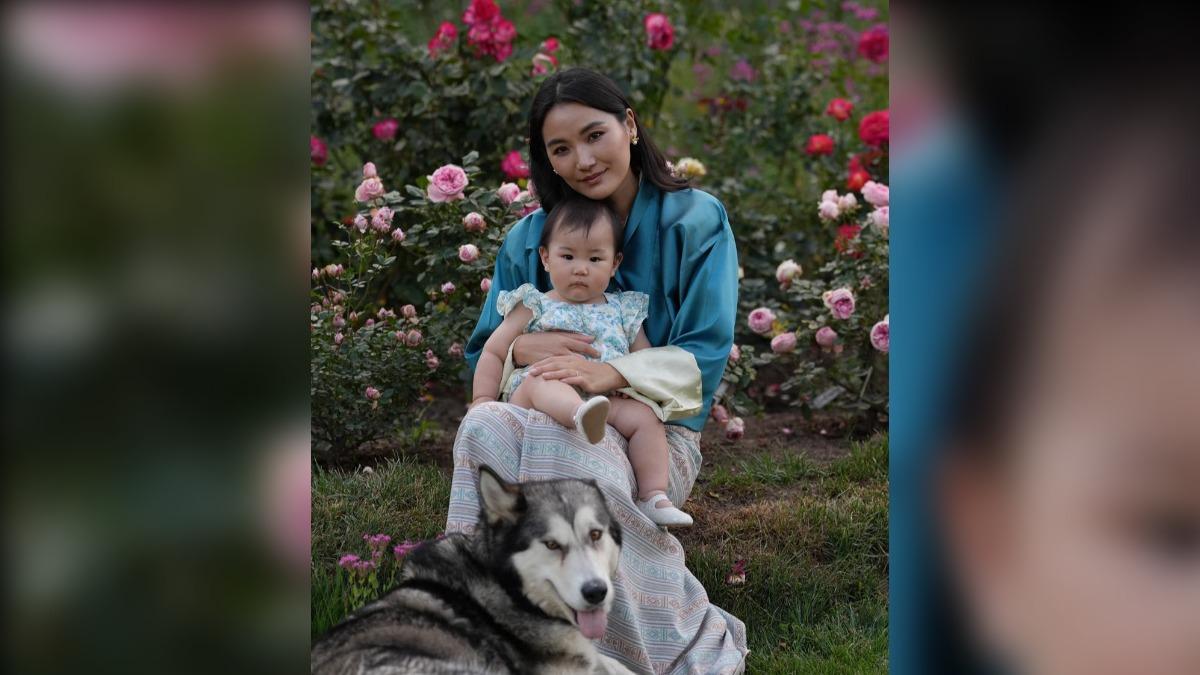 不丹小公主索南滿一歲了!她是最美王后佩瑪第三個小孩。(圖/翻攝自 queenjetsunpema粉專)