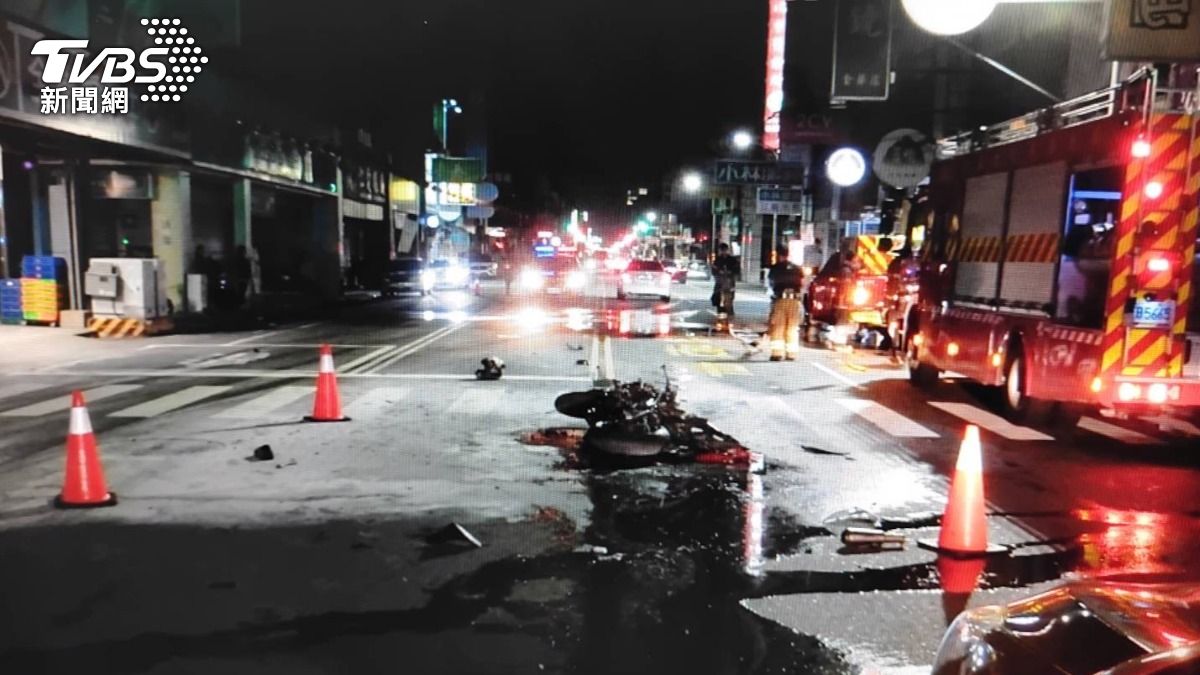 陳男酒駕肇事後當場逃逸。(圖/TVBS)