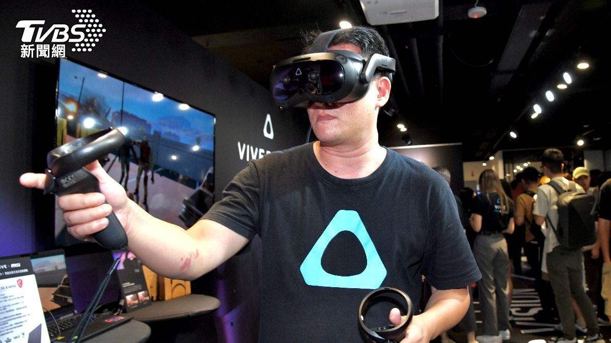 VIVE Focus Vision上市。(圖/胡瑞麒攝)