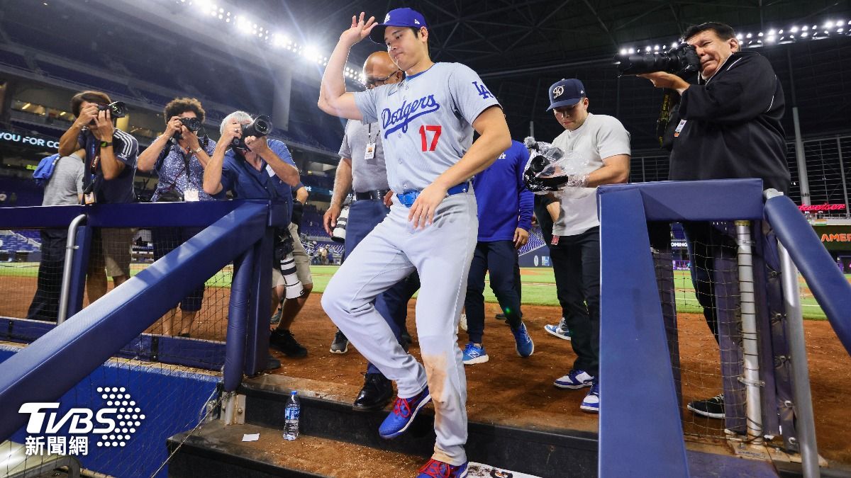 大谷本場比賽還達成本季第50次盜壘成功，順利完成「單季50轟50盜」的里程碑。（圖／達志影像路透社）