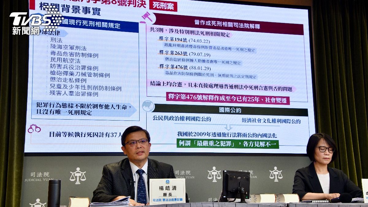 分析/死刑釋憲案「有條件合憲」 犯罪情節最嚴重才可判死