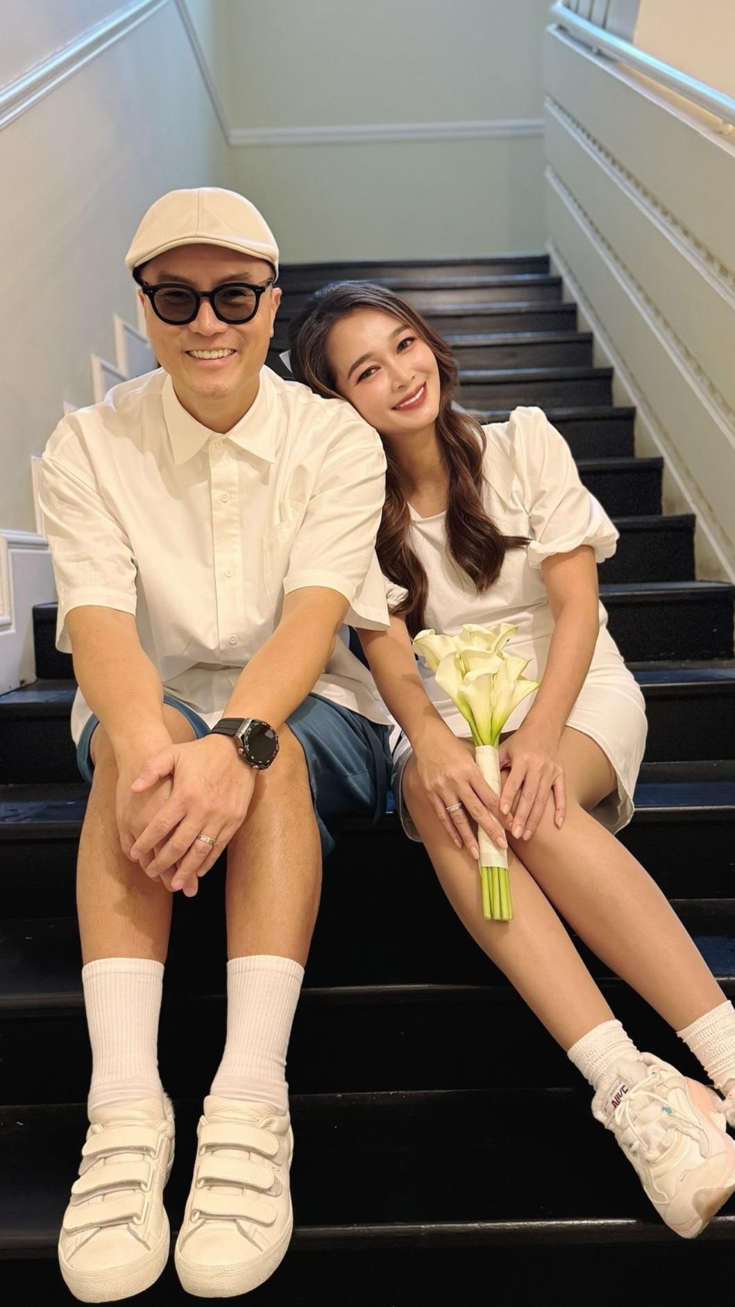 李銘忠結婚了。（圖／翻攝自李銘忠臉書）