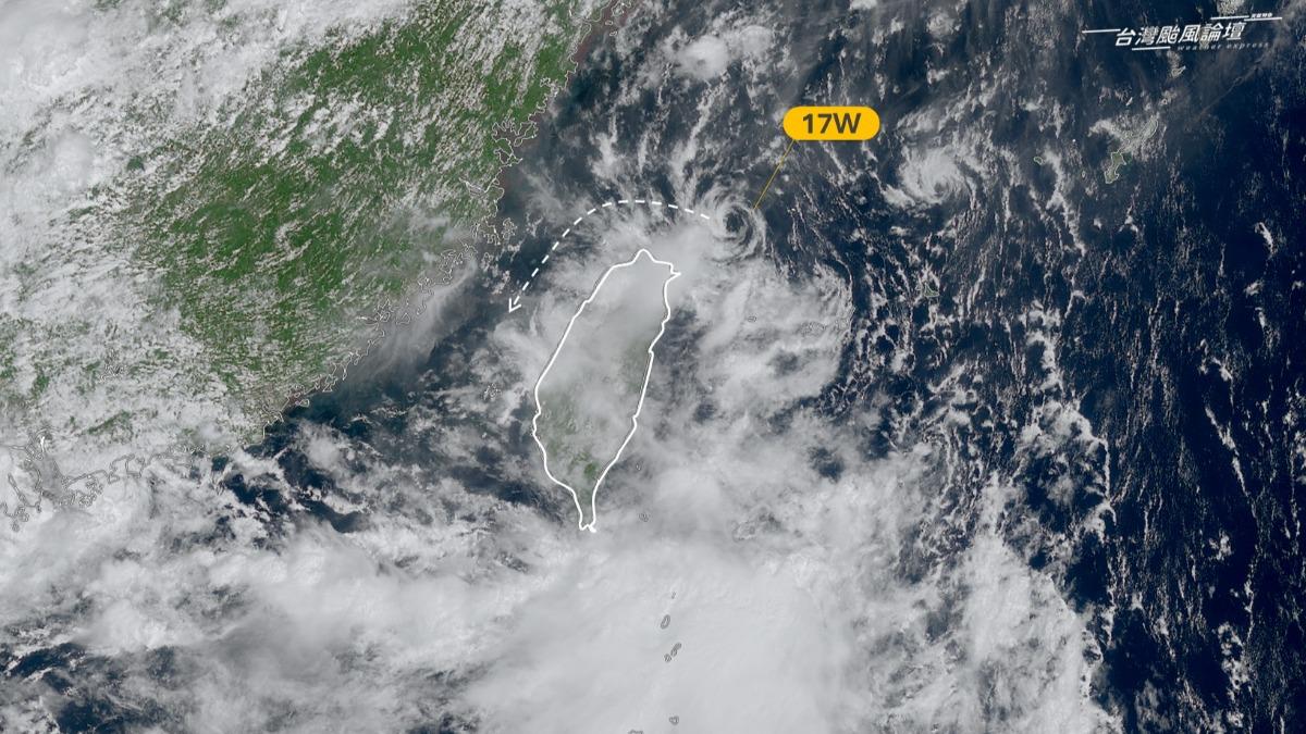 天氣/熱帶低壓「已抵達臺灣東北方」 專家示警:有強降雨訊號