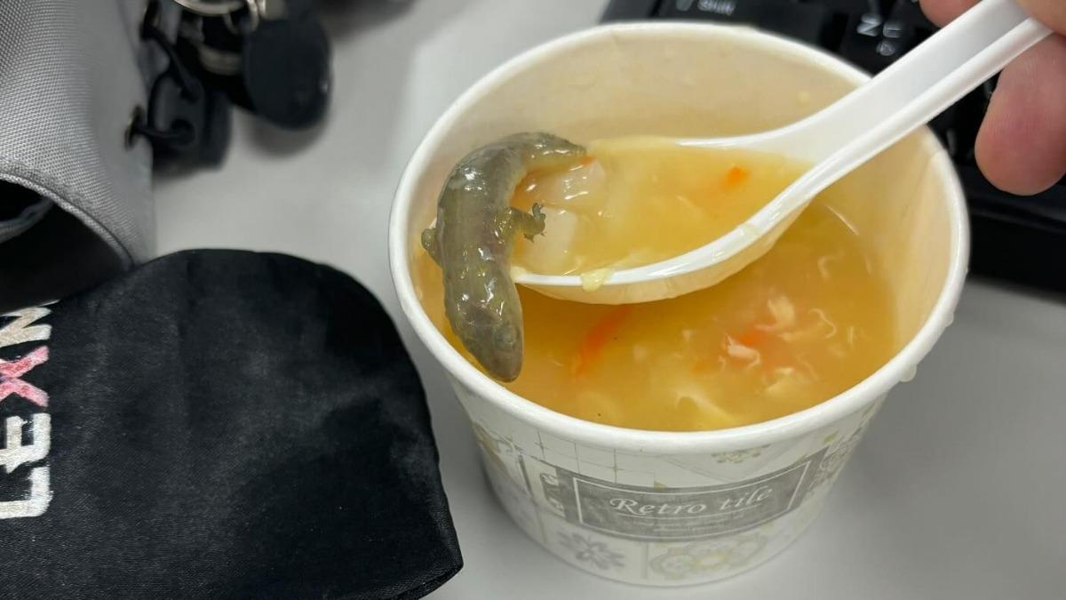 高雄湯包店買濃湯 他喝一半撈出「煮膨大壁虎」崩潰嘔吐