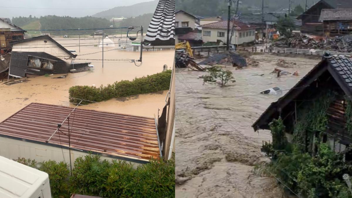 日本石川破紀錄暴雨1死11失蹤 4民宅遭洪水沖走國中生失聯