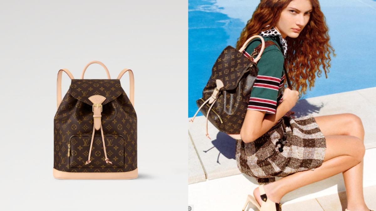 Louis Vuitton Montsouris 後背包自推出後就變成熱賣缺貨款。（圖／翻攝自LV官網）