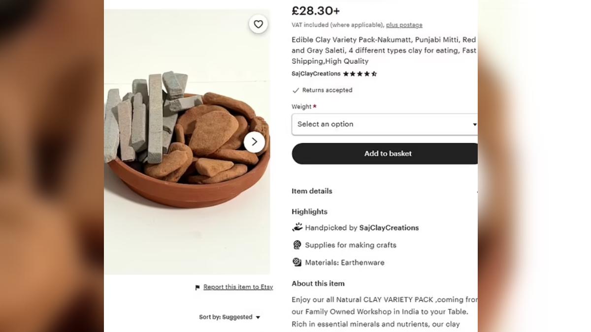 商家在網路販賣可食用泥土。（圖／翻攝自 chalkineurope.com）