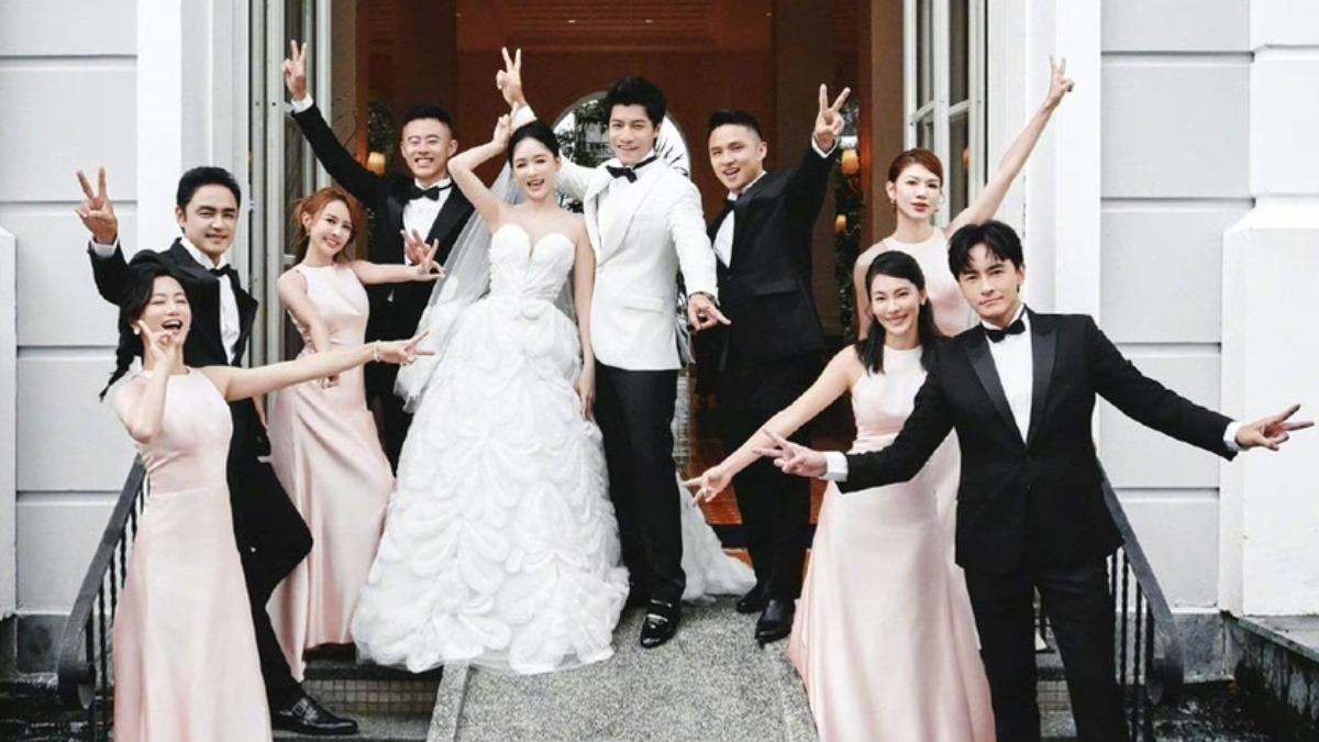 陳喬恩深V婚紗太辣！明道、鄭元暢當最帥伴郎　「主持一姐」送30萬大紅包