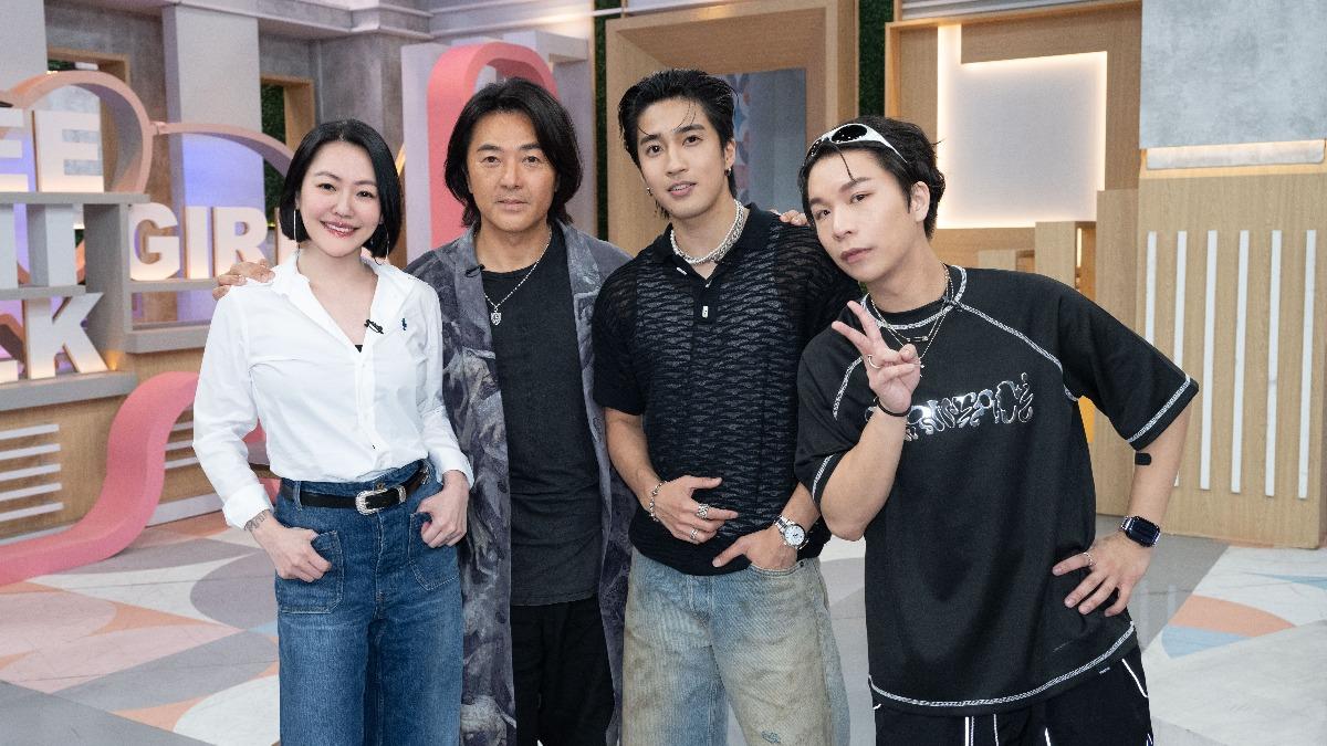小S、鄭伊健、婁峻碩和派翠克日前進棚錄影。(圖/東森提供)