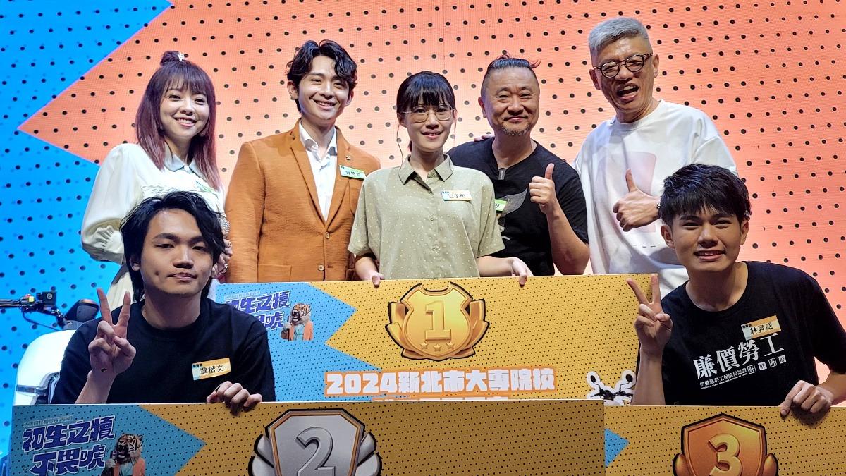 選秀前三名覃楷文(左起)、岩子暄、林昇威。(圖/全民大劇團提供)