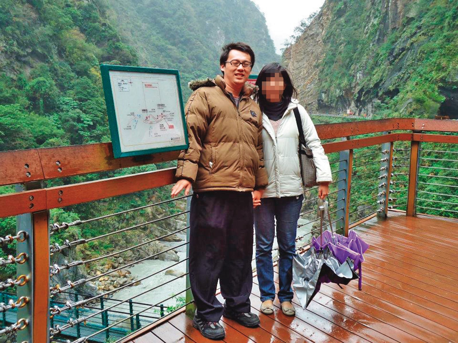 陳信凱（左）與小蓉（右）離婚不到1週，就將她殺害棄屍。（圖／翻攝陳信凱臉書）