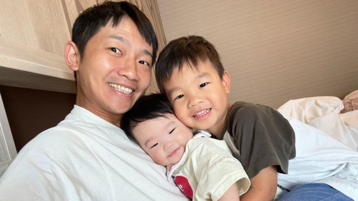 蔡昌憲和老婆育有一子一女。(圖/翻攝自蔡昌憲IG)