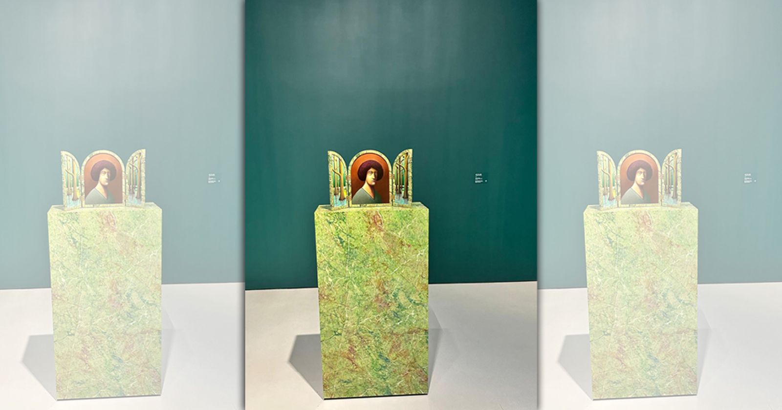 韓國畫展屁孩「滑手機」不看路 撞飛千萬名畫一度停展
